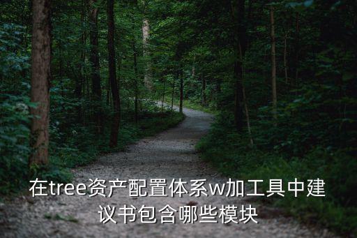 在tree資產(chǎn)配置體系w加工具中建議書包含哪些模塊