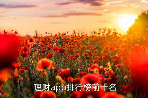  理財(cái)app排行榜前十名