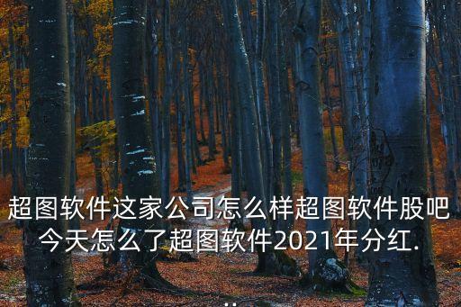 超圖軟件這家公司怎么樣超圖軟件股吧今天怎么了超圖軟件2021年分紅...