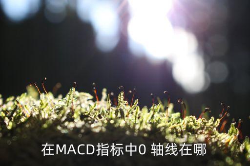 在MACD指標中0 軸線在哪