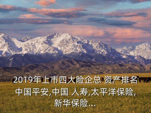 2019年上市四大險(xiǎn)企總 資產(chǎn)排名中國平安,中國 人壽,太平洋保險(xiǎn),新華保險(xiǎn)...