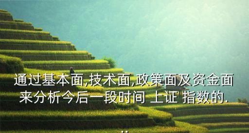 通過基本面,技術面,政策面及資金面來分析今后一段時間 上證 指數(shù)的...