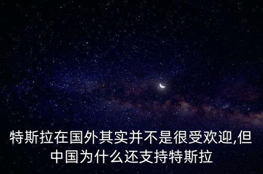 特斯拉在國(guó)外其實(shí)并不是很受歡迎,但中國(guó)為什么還支持特斯拉