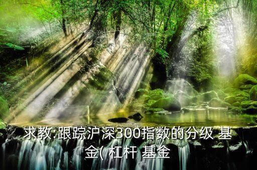 求教:跟蹤滬深300指數(shù)的分級 基金( 杠桿 基金