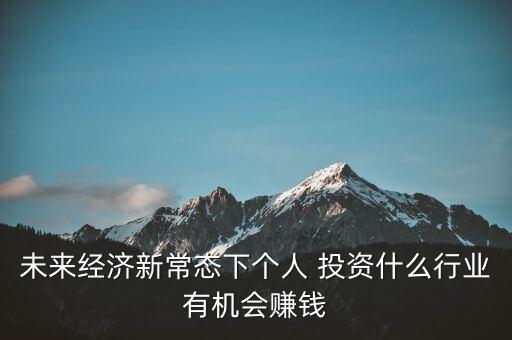 未來(lái)經(jīng)濟(jì)新常態(tài)下個(gè)人 投資什么行業(yè)有機(jī)會(huì)賺錢(qián)