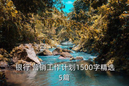  銀行 營(yíng)銷(xiāo)工作計(jì)劃1500字精選5篇