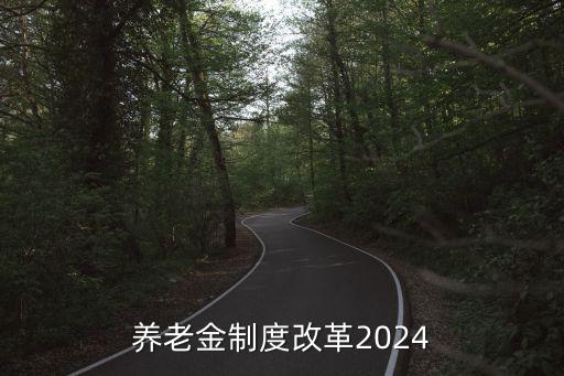 養(yǎng)老金制度改革2024