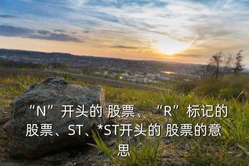 “N”開頭的 股票、“R”標(biāo)記的 股票、ST、*ST開頭的 股票的意思