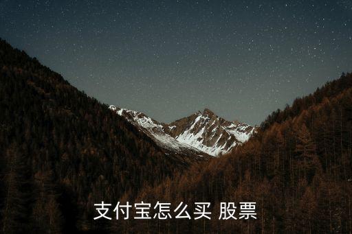 支付寶怎么買(mǎi) 股票