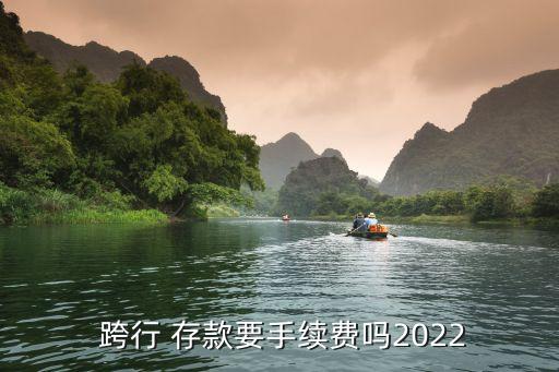  跨行 存款要手續(xù)費嗎2022