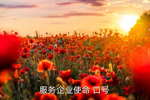 服務(wù)企業(yè)使命 口號