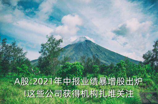 A股:2021年中報(bào)業(yè)績(jī)暴增股出爐!這些公司獲得機(jī)構(gòu)扎堆關(guān)注