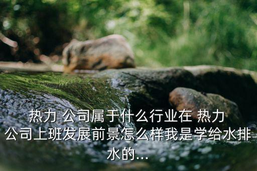  熱力 公司屬于什么行業(yè)在 熱力 公司上班發(fā)展前景怎么樣我是學(xué)給水排水的...