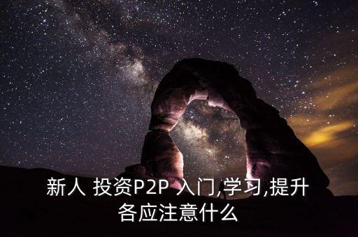 新人 投資P2P 入門,學(xué)習(xí),提升各應(yīng)注意什么