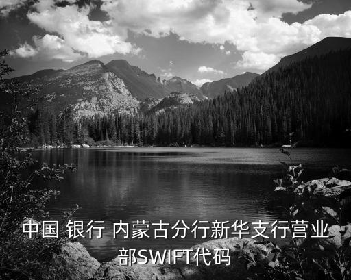 中國 銀行 內(nèi)蒙古分行新華支行營業(yè)部SWIFT代碼