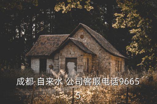 成都 自來水 公司客服電話96655