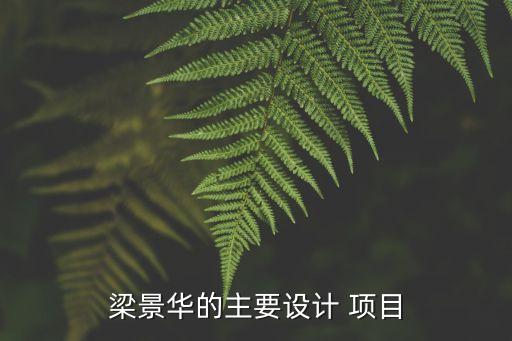 梁景華的主要設(shè)計(jì) 項(xiàng)目