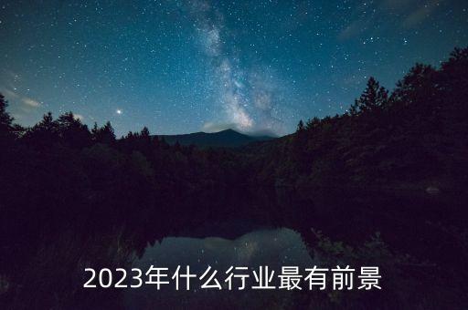 2023年什么行業(yè)最有前景