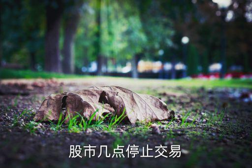 股市幾點(diǎn)停止交易