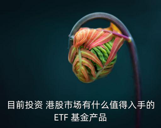 目前投資 港股市場(chǎng)有什么值得入手的ETF 基金產(chǎn)品