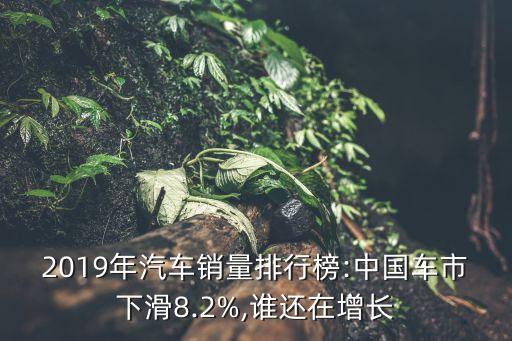 2019年汽車銷量排行榜:中國車市下滑8.2%,誰還在增長