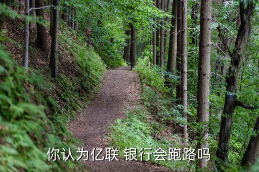 你認為億聯(lián) 銀行會跑路嗎