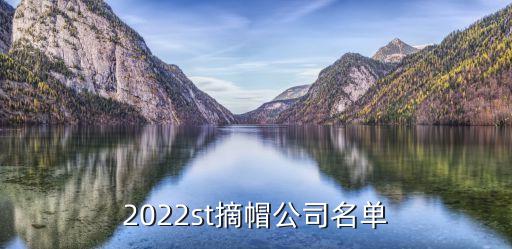 2022st摘帽公司名單